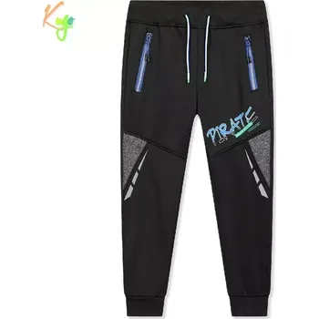 Teplé softshellové tepláky chlapecké Kugo GK8639 černé