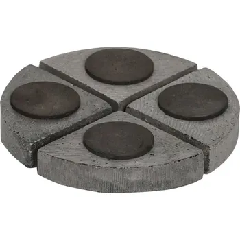 Zahradní dekorace Sada 4 nohou ke květináči, kolekce Natural Šedá