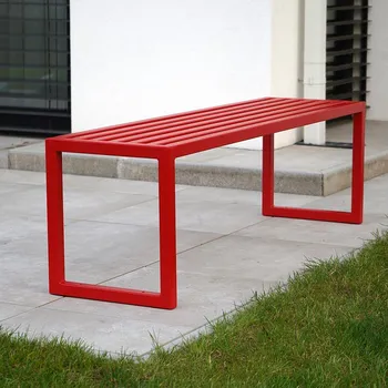 Zahradní lavice Zahradní lavice Titus bez opěradla Red