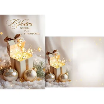 Kalendář Vánoční přání malé V23-187, krabička