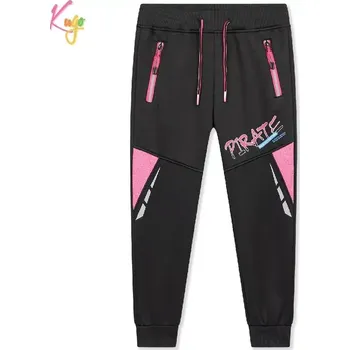 Teplé softshellové tepláky dívčí Kugo GK8639 černé
