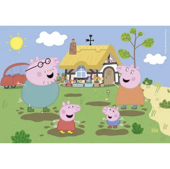 Puzzle CLEMENTONI Puzzle Prasátko Peppa: Zábava v blátě 30 dílků