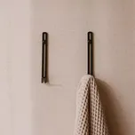 Designový nástěnný kovový háček Malmo Přišroubování Černá