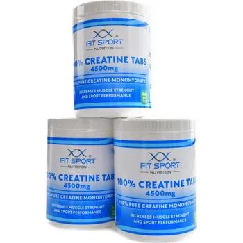 Kreatin FitSport Nutrition 100% Creatine tabs 4500 mg 3 x 240 vege tablet economy pack