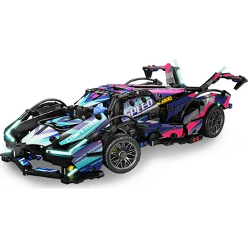 ostatní stavebnice CaDFI Dětská stavebnice - Sportovní auto duhové (1149 ks)