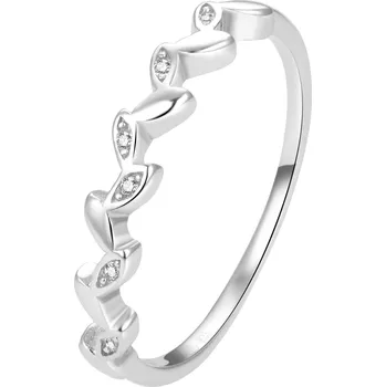 Prsten AGATO Jemný stříbrný prsten se zirkony AGG389 Velikost: 60 (1,1 g)