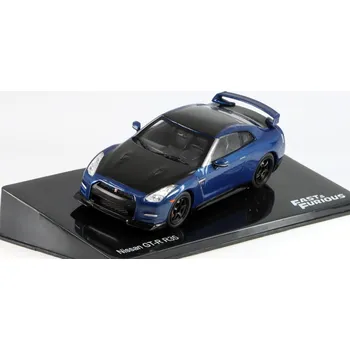 autíčko Nissan GT-R R35 2012 Rychle a Zběsile 1:43 - DeAgostini časopis s modelem Nissan GT-R - kovový model