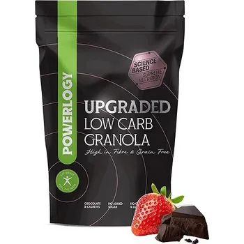 Powerlogy Upgraded Low Carb Granola Chocolate Strawberry 350 g