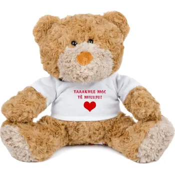 plyšák Medvídek Teddy s potiskem Medvídek TAAAKHLE MOC TĚ MILUJU!