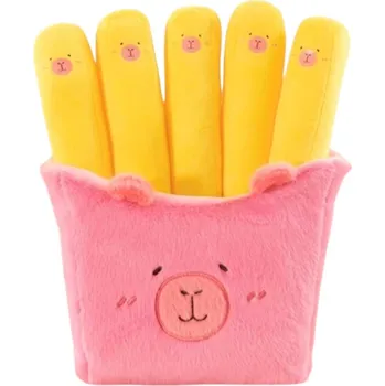 plyšák Plyšová kapybara - Hranolky (růžové) Velikost: 30 cm