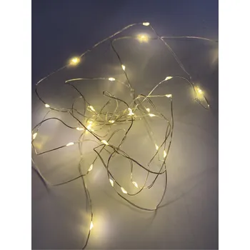 Vánoční dekorace Venkovní vánoční mikro řetěz - Teplá bílá 50 až 500 led (s časovačem) Osvětlení: Teplá bílá 10m - 100 led diod