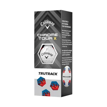 Golfový míček Callaway Chrome Tour X TruTrack (3pcs), White