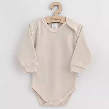 kojenecké bavlněné body new baby béžové 74 (6–9 měsíců)