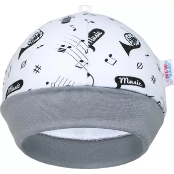 Kojenecká čepice kojenecká bavlněná čepička new baby music