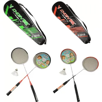 Badmintonový set MaDe Badminton set 2 pálky a míček 65cm