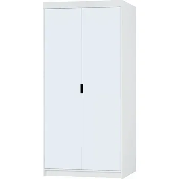 Šatní skříň FALCO Šatní skříň Enja 2D se zrcadlem Odstín: Bílá