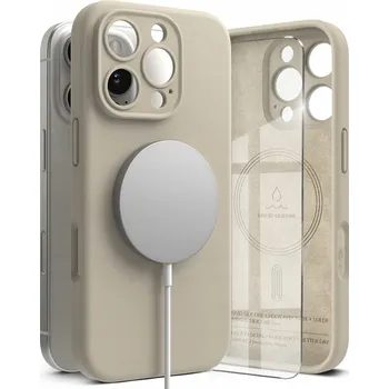 Pouzdro na mobilní telefon Zadní Kryt Ringke pro Apple iPhone 16 Pro béžový