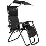 Černé kovové Lehátko Springos