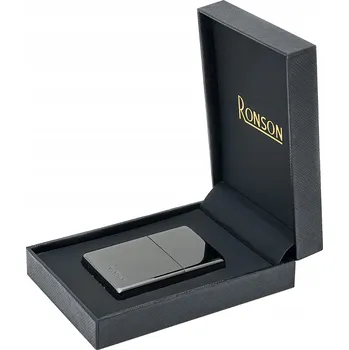Zapalovač Zapalovač RONSON BLACK ICE benzínový