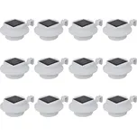 Venkovní solární lampy na plot 12 ks LED bílé IM_277123