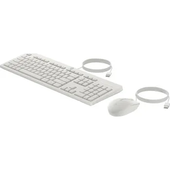 Klávesnice HP 225 Wired Mouse and Keyboard Combo G2 - White English