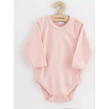 kojenecké body na celé rozepínání new baby classic ii světle růžové