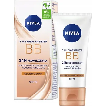 Přípravek na tvář NIVEA 24H Hydratační BB krém 5v1 denní - tmavý odstín 50 ml