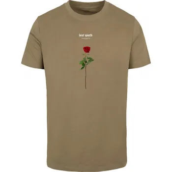 Pánská móda Lost Youth Rose Tee - olive L