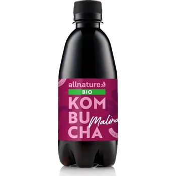 Limonáda Allnature Kombucha Malina BIO 330 ml