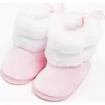 Kojenecké zimní capáčky new baby růžové 0–3 měsíce