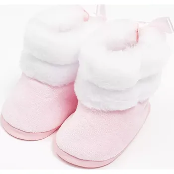 Capáčky kojenecké zimní capáčky new baby růžové 0–3 měsíce