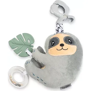 plyšák Edukační hrající plyšová hračka s klipem New Baby lenochod