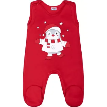 Dupačky dětské bavlněné dupačky new baby winter penguin 74 (6–9 měsíců)