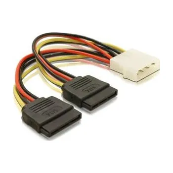 Mechanika Delock Adaptér napájení z Molex 4-pin na 2x SATA 15-pin