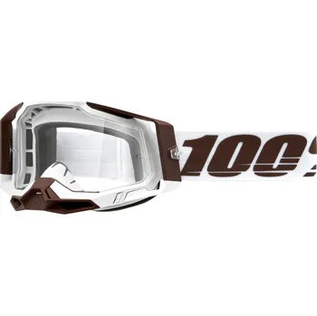 Motocyklové brýle Brýle - 100% Racecraft 2 - Snowbird (čiré sklo)
