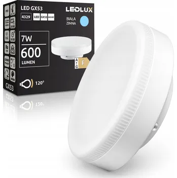 Žárovka LED žárovka GX53 7W 600 lm Energeticky úsporná Silná studená bílá 6000K LEDLUX