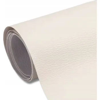 Kůže samolepicí kůže s lepidlem tkanina skaj ecru 140x50 cm 650 g/m²