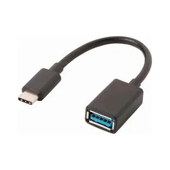 Prodlužovací kabel Nedis CCGP61710BK02 - USB 3.0 Kabel | Typ-C Zástrčka - A Zásuvka | 0,15 m | Černá barva