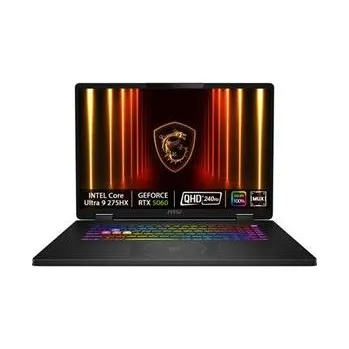 Notebook MSI Crosshair 18 HX AI A2XWFKG-027CZ/Core Ultra 9 275HX/32GB/2TB/RTX 5060, 8GB/18" QHD+ IPS,240Hz/Win11 home/černá