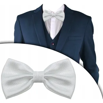 Motýlek Pako Jeans Motýlek Elegantní motýlek na oslavu, párty, svatební hostina, bílý