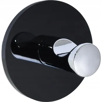 Věšák Háček bez vrtání Bisk , černý, stříbrný