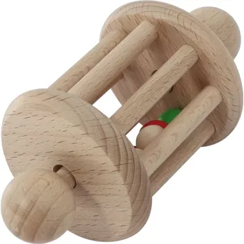 Dřevěné chrastítko přírodní