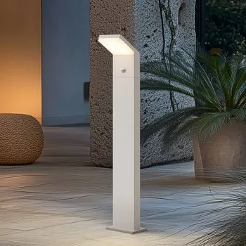 Lampička Arcchio LED osvětlení cesty Yolena, senzor, 100 cm, bílé, IP54 - Noha – šířka 16 cm, hloubka 12 cm, výška 1 cm bílá 1 x 16 W LED - Doprava zdarma