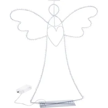 Casa de Engel Kovový anděl se svatozáří 40 LED