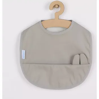 Bryndák Omývatelný bryndák NEW BABY 34 × 25 cm šedý