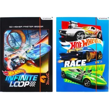 Záložka záložka do sešitů a složka A4 hot wheels