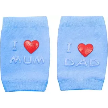 Dětské nákoleníky s ABS I Love Mum & Dad – modré