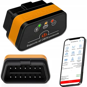Autodiagnostika ROZHRANÍ OBD2 ELM327 BLUETOOTH 5.0 iOS Android PL AUTO TESTER SKENER