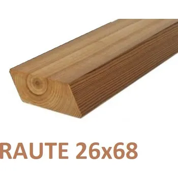 Stavební profil Profil RAUTE C3 THERMO BOROVICE 26x68, délka 3000mm (TB-AU)