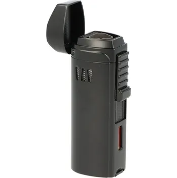 Doutníkový zapalovač Eurojet Alborg 3xjet, černý